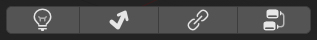 The four main tabs